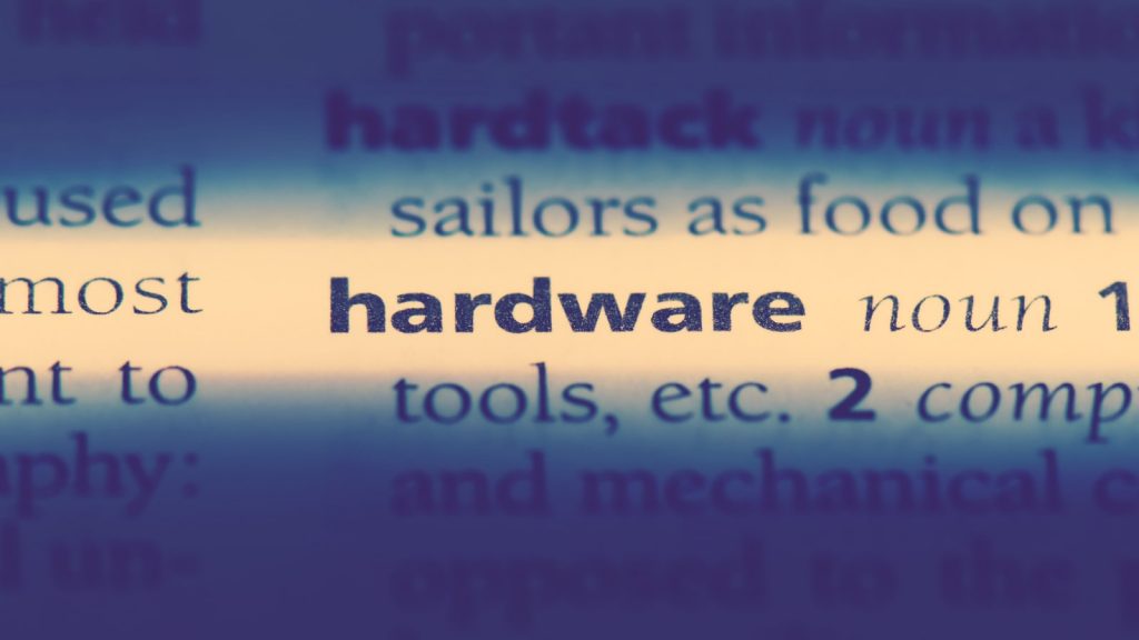 Hardware Definition marked 